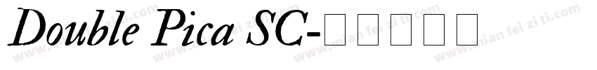 Double Pica SC字体转换